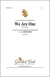 We Are One SA choral sheet music cover